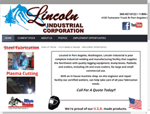 Tablet Screenshot of lincolnindustrialcorp.com